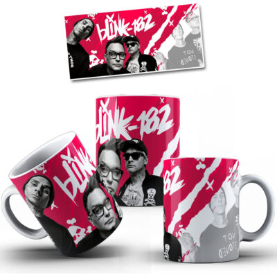 Taza Cerámica Rock Internacional Música Todas Las Bandas Pop Blink 182