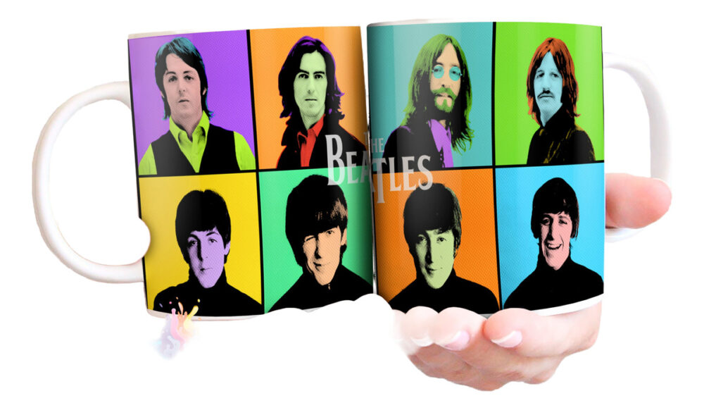 Taza Cerámica Rock Internacional Música Todas Las Bandas Pop The Beatles 2
