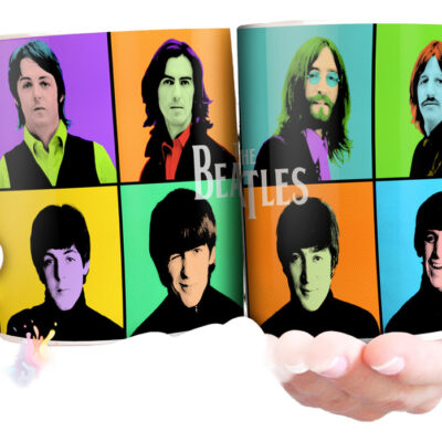 Taza Cerámica Rock Internacional Música Todas Las Bandas Pop The Beatles 2