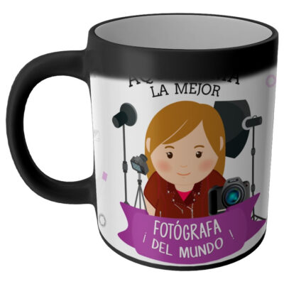Taza Magica Aqui Toma El La Mejor Profesiones Regalo Familia FOTOGRAFA
