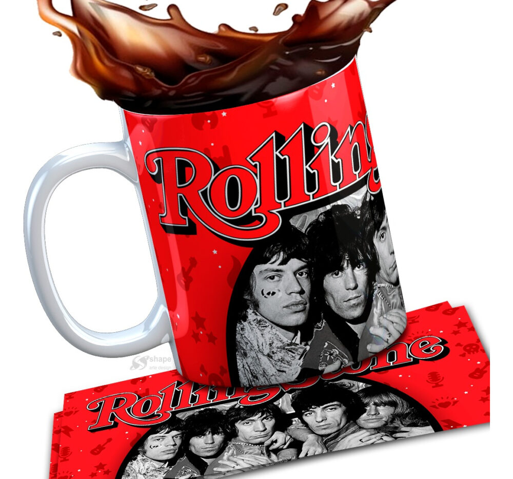 Taza Cerámica Rock Internacional Música Todas Las Bandas Pop Rolling Stones - Image 2