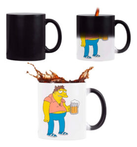 Taza Mágica Barney Los Simpson