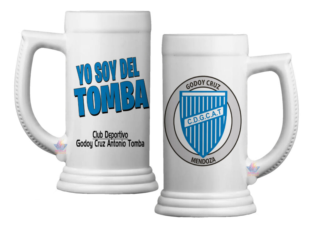 Vaso Jarra Chop Fernetero Chopera Cerveza Fútbol Argentina Godoy Cruz Antonio Tomba