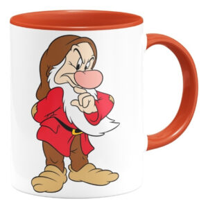Taza Grumpy Gruñon Blancanieves Personaje Interior De Color