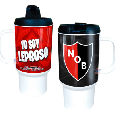 Jarro Térmico Equipos Fútbol Argentina Escudo Bandera Copa Newells Old Boys Lepra Club Atlético Rosario Santa Fé