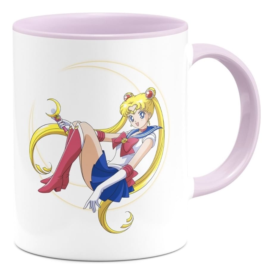Taza Sailor Moon Anime Interior De Color Personaje 1 Taza Sailor Moon Anime Interior De Color Personaje