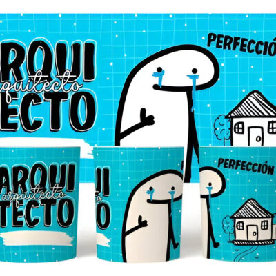Taza Cerámica Flork Profesiones Trabajo Arquitecto