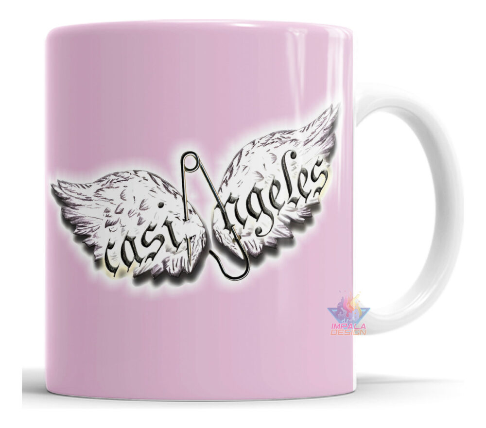 Taza Cerámica Casi Ángeles Telenovela Logo Retro Argentina Rosa - Image 2