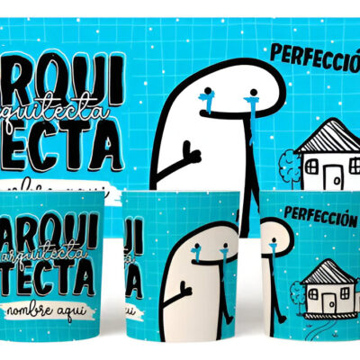 Taza Cerámica Flork Profesiones Trabajo Arquitecta