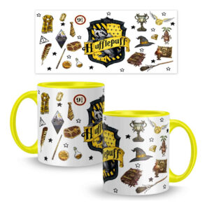 Taza Cerámica Premium De 11oz Harry Potter Casa Hufflepuff