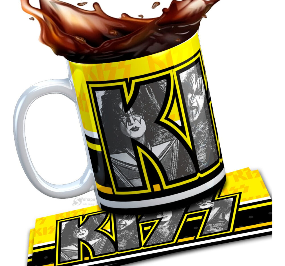 Taza Cerámica Rock Internacional Música Todas Las Bandas Pop Kiss - Image 2