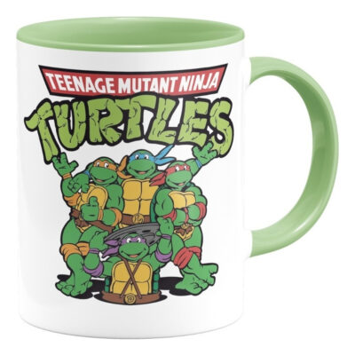 Taza Interior De Color Verde Tortugas Ninja