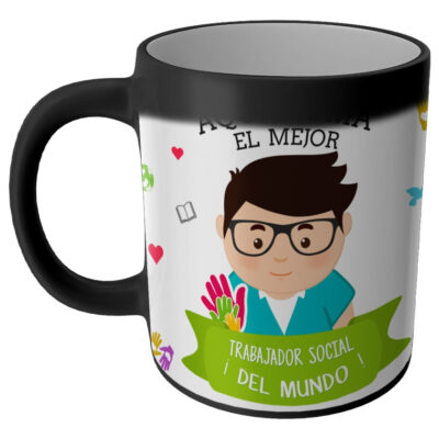 Taza Magica Aqui Toma El La Mejor Profesiones Regalo Familia TRABAJADOR SOCIAL