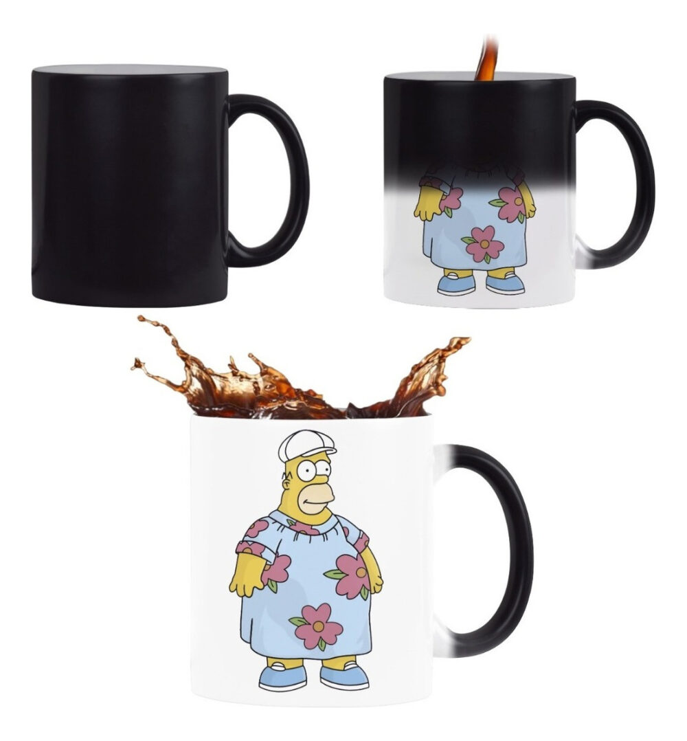 Taza Mágica Homero King Size Los Simpson