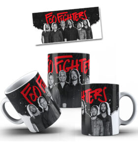 Taza Cerámica Rock Internacional Música Todas Las Bandas Pop Foo Fighters