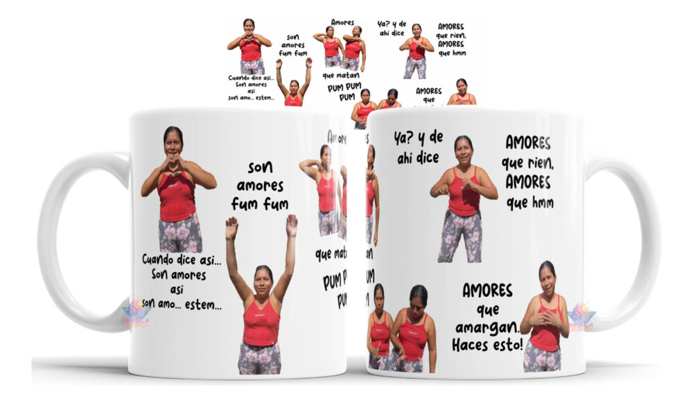 Taza Son Amores Que Matan Pum Pum Baile Coreo Letra Canción