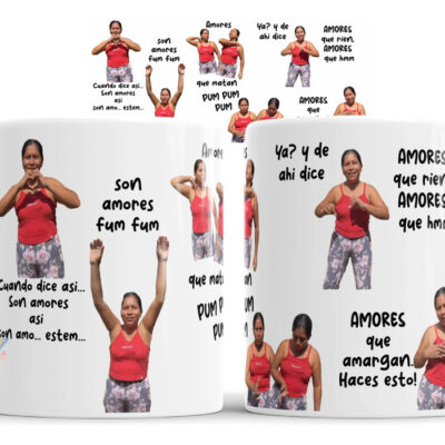 Taza Son Amores Que Matan Pum Pum Baile Coreo Letra Canción