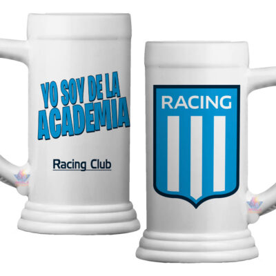 Vaso Jarra Chop Fernetero Chopera Cerveza Fútbol Argentina Racing Club