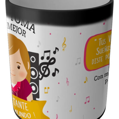 Taza Magica Aqui Toma El La Mejor Profesiones Regalo Familia CANTANTE MUJER