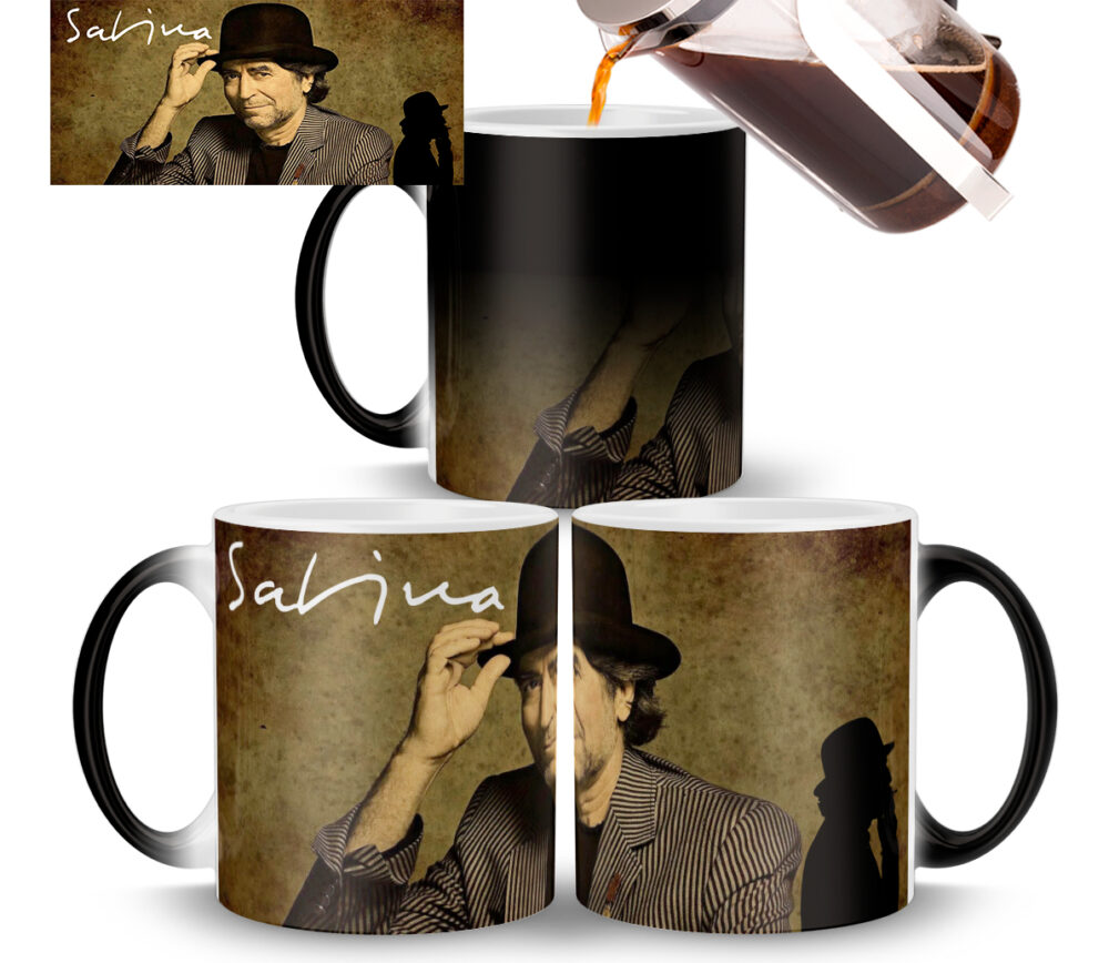 Taza Mágica Joaquín Sabina Cantautor Música Logo Sombrero - Image 2