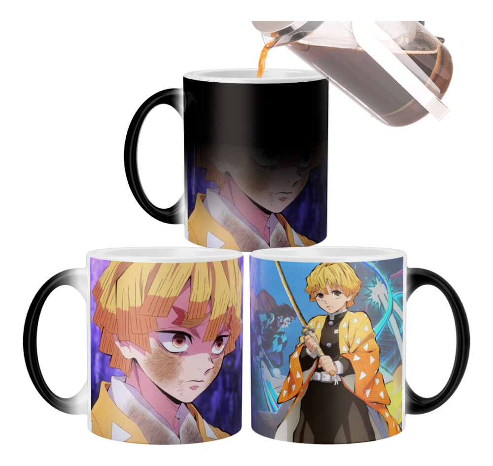 Taza Mágica Demon Slayer Zenitsu Kimetsu No Yaiba Agatsuma - Image 2