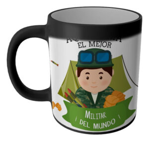 Taza Magica Aqui Toma El La Mejor Profesiones Regalo Familia MILITAR SOLDADO