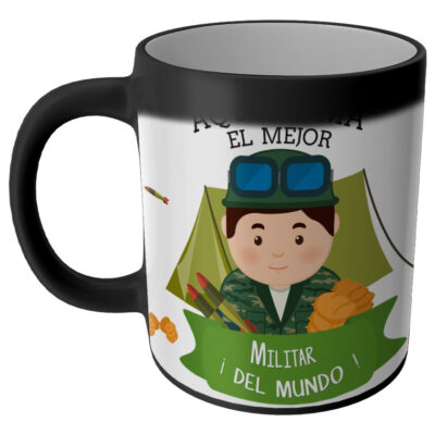 Taza Magica Aqui Toma El La Mejor Profesiones Regalo Familia MILITAR SOLDADO