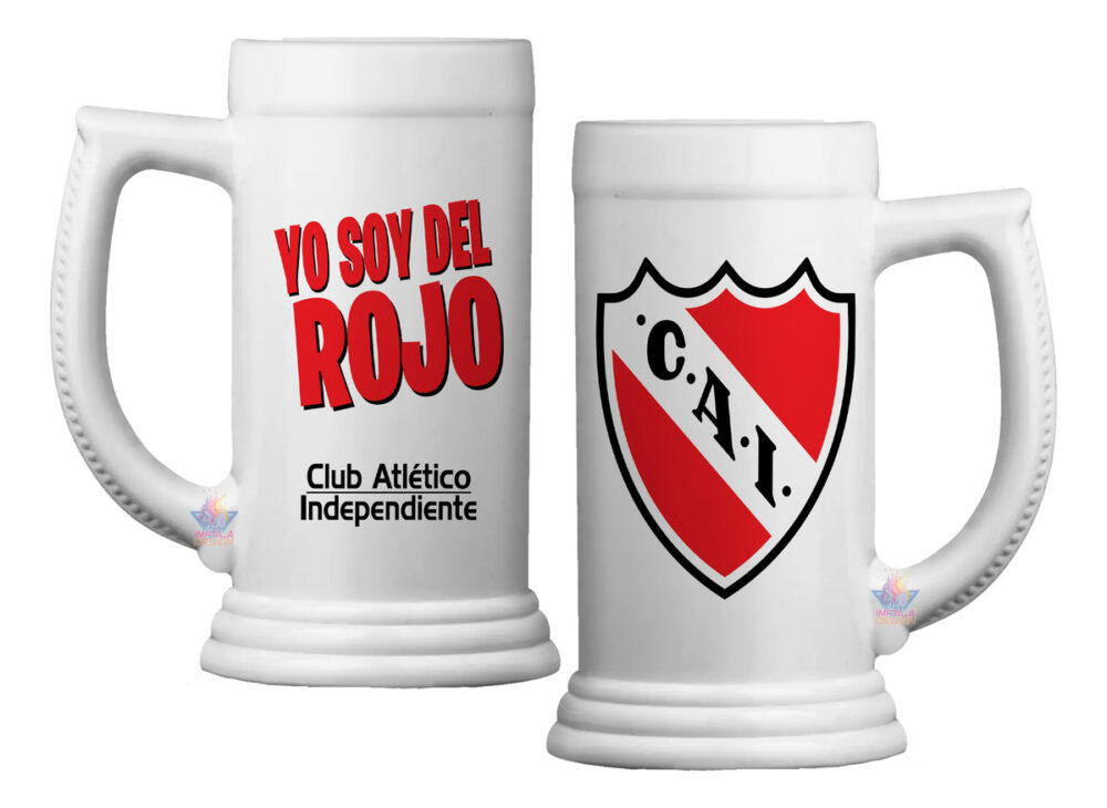 Chop Cerveza Independiente Avellaneda Rojo Jarro Fernet