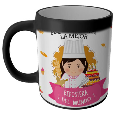 Taza Magica Aqui Toma El La Mejor Profesiones Regalo Familia REPOSTERA