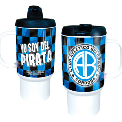 Jarro Térmico Equipos Fútbol Argentina Escudo Bandera Copa Belgrano Pirata Club Atlético Córdoba