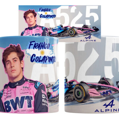 Taza Cerámica Franco Colapinto Carrera Formula 1 Alpine F1