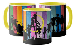 Taza Sailor Moon Diosa De La Luna Ceramica Interior De Color