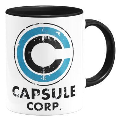 Taza Dragon Ball Capsule Corp Anime Interior De Color