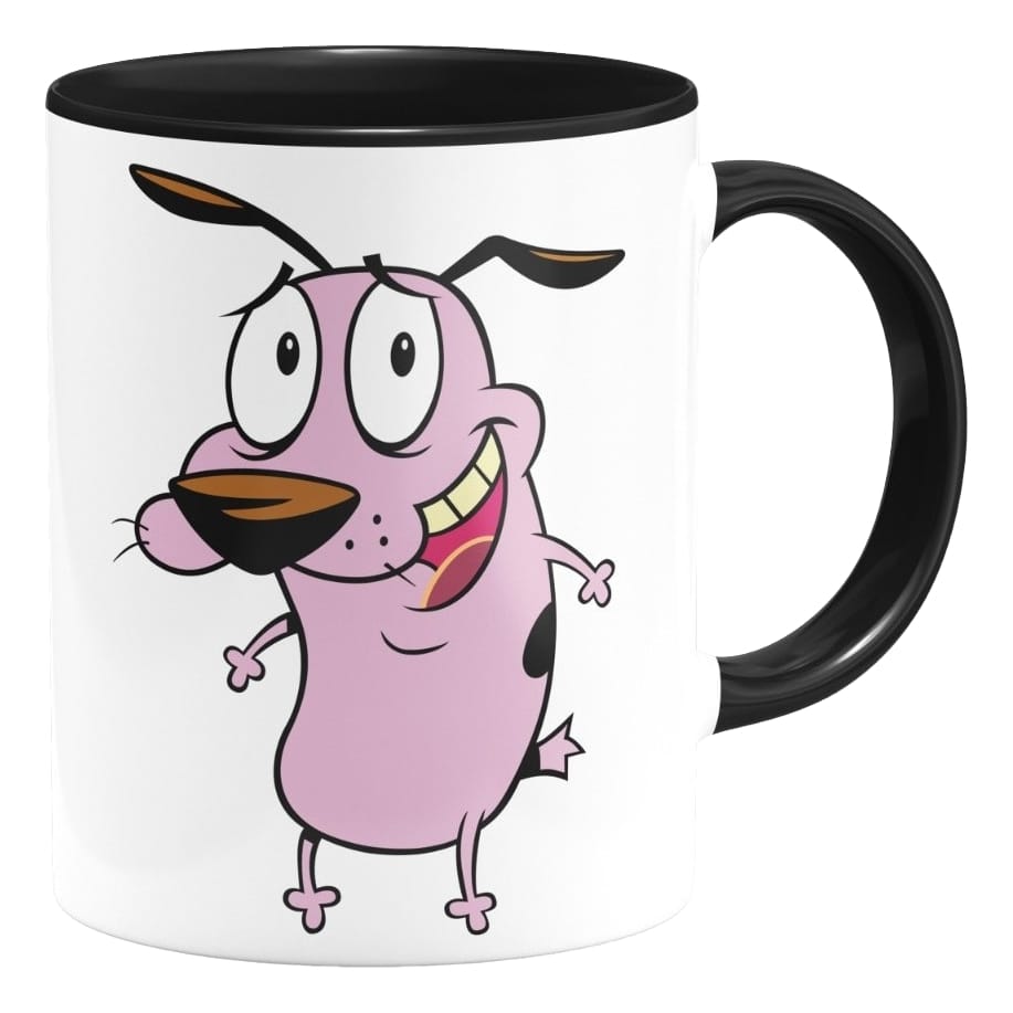 Taza Interior De Color Coraje El Perro Cobarde 2 Taza Interior De Color Coraje El Perro Cobarde - Image 2