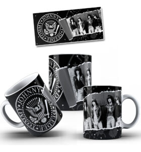Taza Cerámica Rock Internacional Música Todas Las Bandas Pop The Ramones