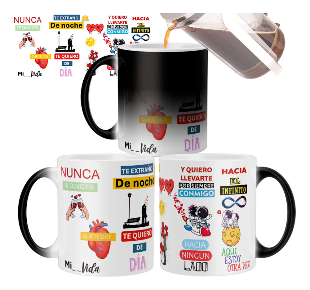 Taza Mágica Airbag Nunca Te Olvides Letra Canción Amor - Image 2