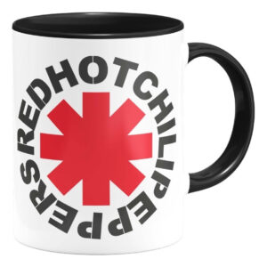 Taza Red Hot Chili Peppers Interior De Color Logo