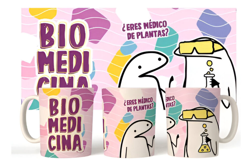 Taza Cerámica Flork Profesiones Trabajo Biomedicina