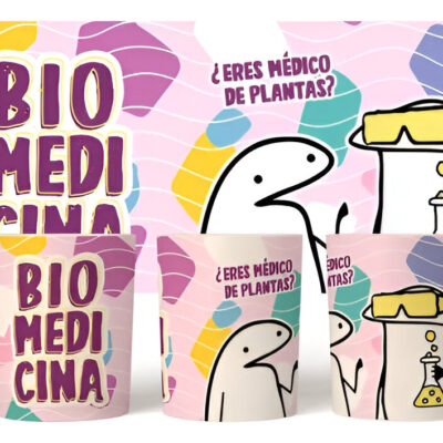 Taza Cerámica Flork Profesiones Trabajo Biomedicina