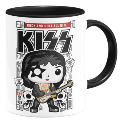 Taza Interior De Color Kiss Rock