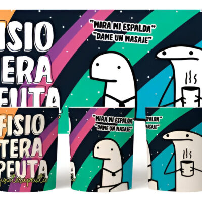 Taza Cerámica Flork Profesiones Trabajo Fisioterapeuta