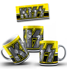 Taza Cerámica Rock Internacional Música Todas Las Bandas Pop Kiss