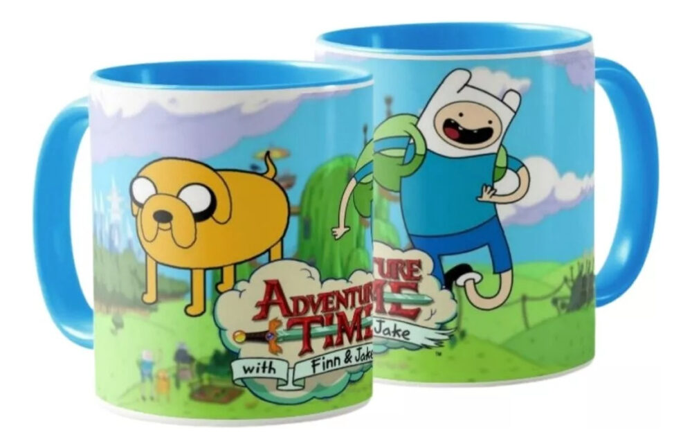 Hora De Aventura Taza Ceramica Interior Color - Image 2