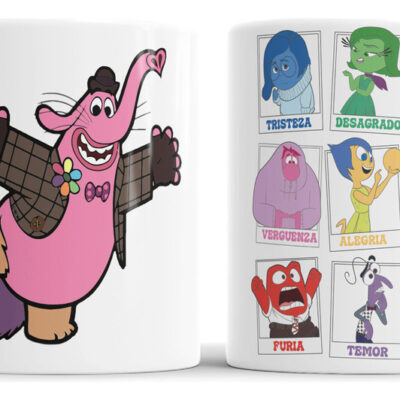 Taza Cerámica Emoción Tristeza Alegría Ansiedad Furia Mente 2. Bing Bong
