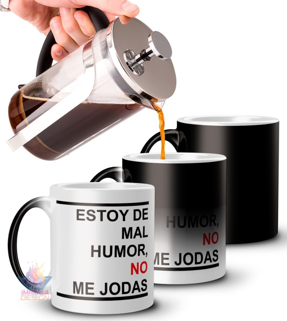 Taza Magica Frase Mal Humor Dormi Como El Cul@ No Me Hagan Mod 03: Mal Humor - Image 2