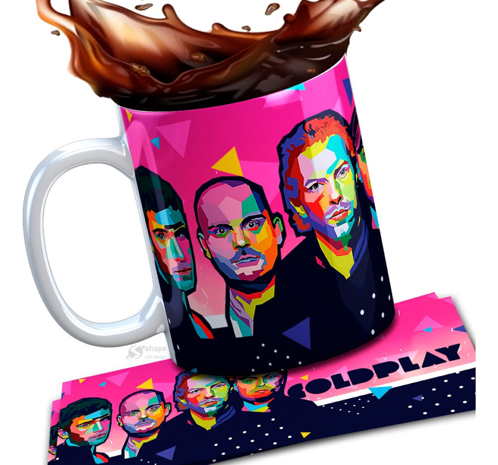 Taza Cerámica Rock Internacional Música Todas Las Bandas Pop Coldplay - Image 2