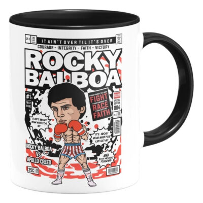 Taza Interior De Color Romeo Rocky Balboa Película Retro