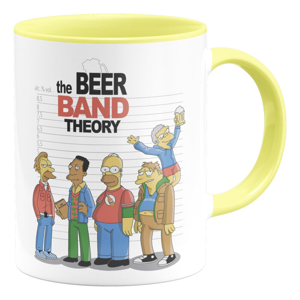Taza Interior De Color Los Simpson The Big Bang Theory