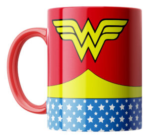 Taza Mujer Maravilla Wonder Woman Logo Interior De Color