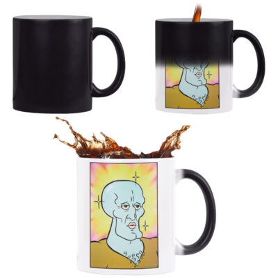 Taza Mágica Calamardo Guapo Bob Esponja